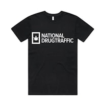 a black t - shirt that says national drug traffic