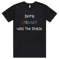 being straight was the phase t-shirt