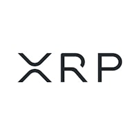 the xrp logo on a white background