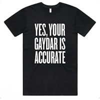 yes, your gaydar is accurate men's t-shirt