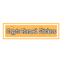 a banner that says crypt themed stickers