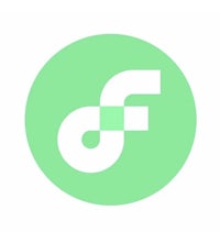 a green circle with the letter f on it