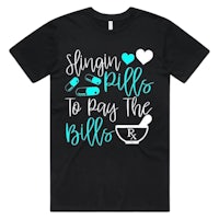 a t - shirt that says singin' pillow to pay the bill