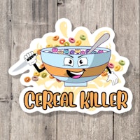 cereal killer sticker