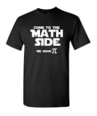 come to the math side we have pi t - shirt