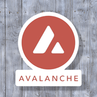 avalanche logo on a wooden background