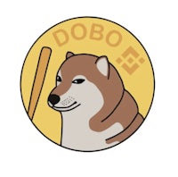 a dog holding a baseball bat with the word dobo on it